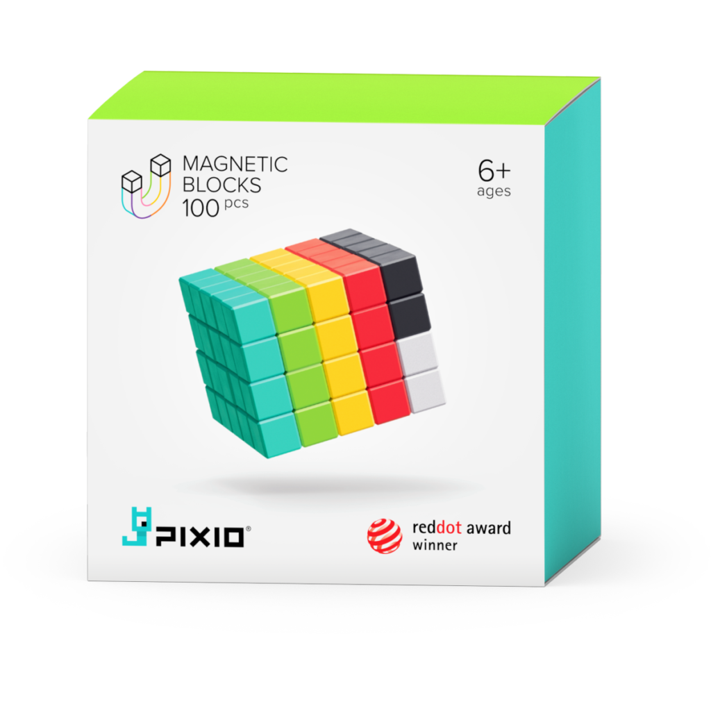 PIXIO-100 | קוביות מגנטיות בסגנון פיקסל ארט