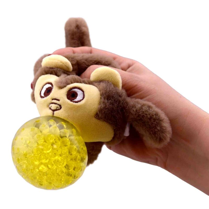 בובות פרווה לחיצות כדוריות ג'לי קוף